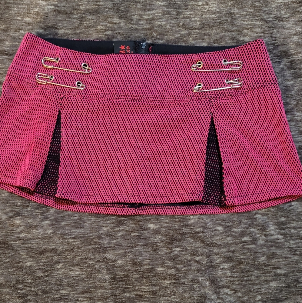 Vintage Pink Fishnet Skirt